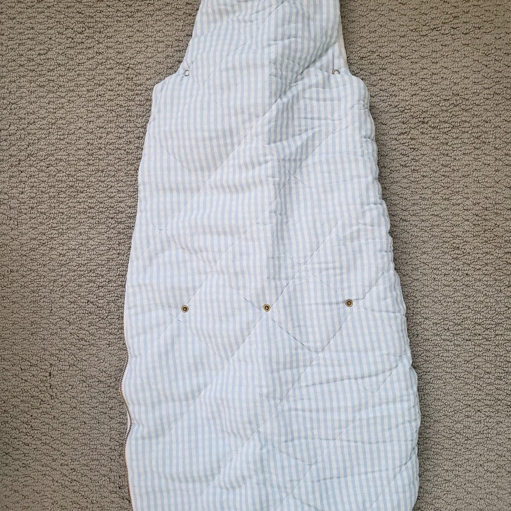 Louelle baby / toddler quilted linen sleeping bag - Picture 2 of 5